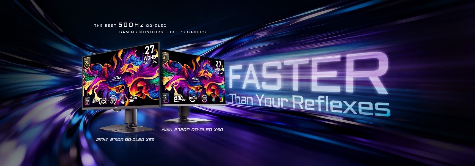 Faster Than Your Reflexes – Die Power der neuen MSI 500Hz QD-OLED Monitore