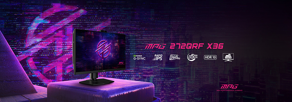 MSI bringt in Zusammenarbeit mit NVIDIA® den MPG 272QRF X36 G-SYNC® Pulsar Gaming Monitor auf den Markt